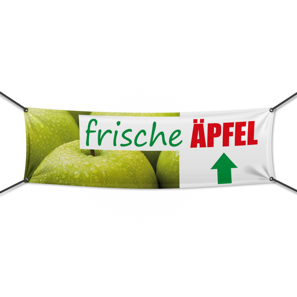 Frische Äpfel Werbebanner, Banner in 6 Größen (1582)