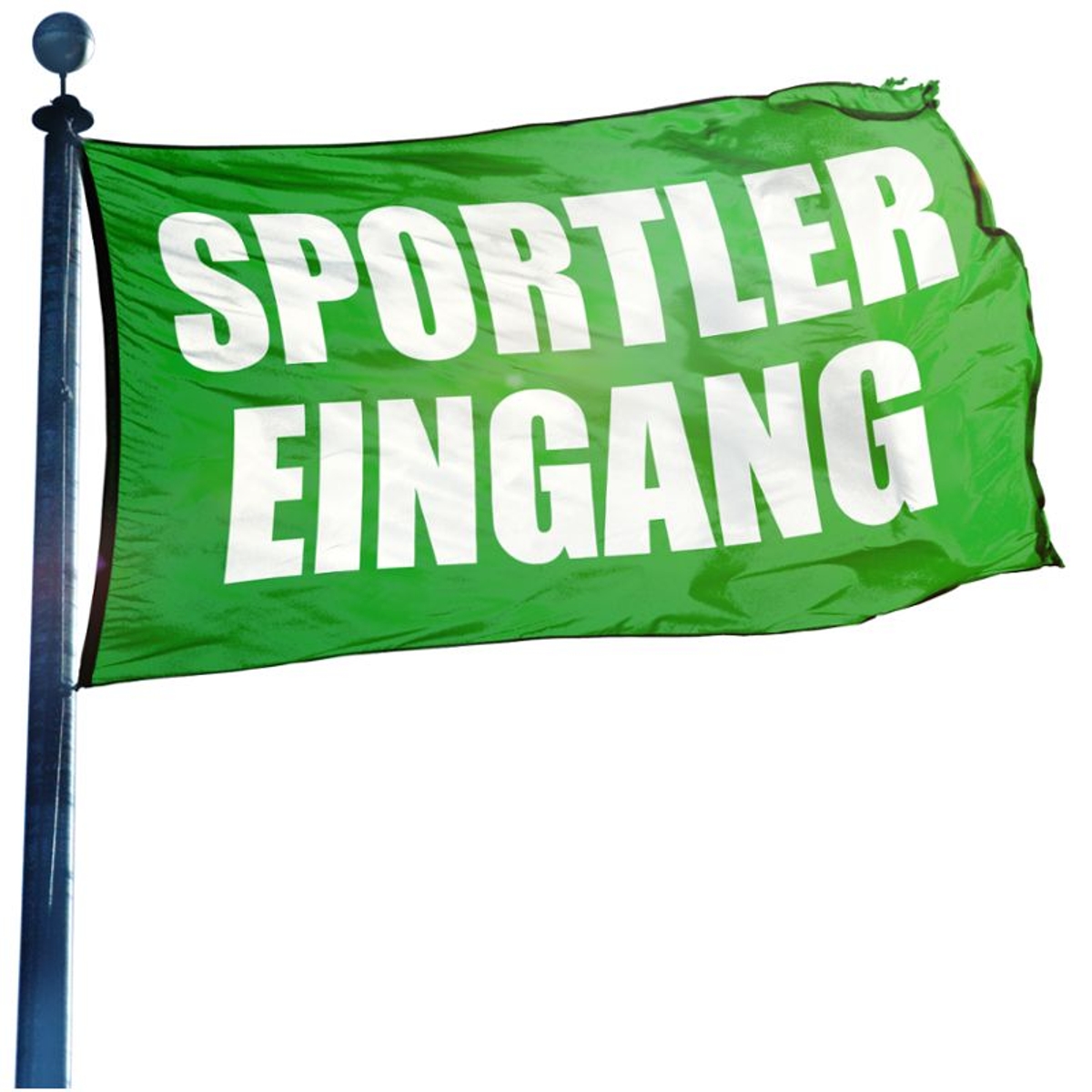 Sportler Eingang Hissflagge, Fahne im Wunschformat (1825)