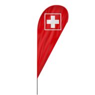 Drop | Erste Hilfe Beachflag, rot 