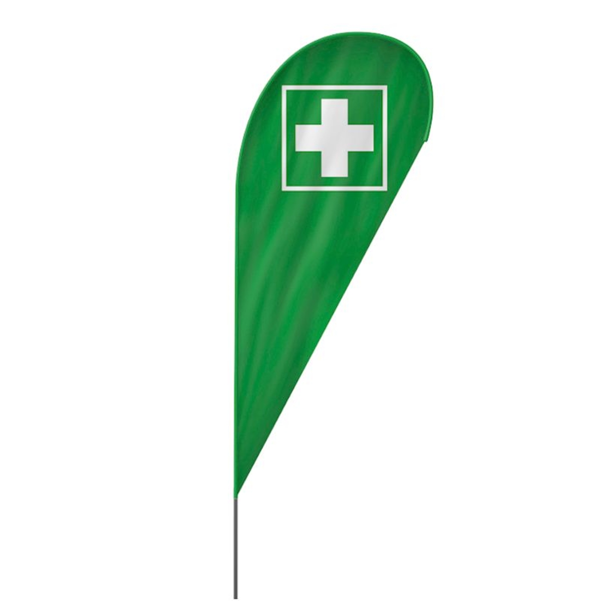 Drop | Erste Hilfe Beachflag, grün 