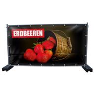 340 x 173 cm | Erdbeeren Bauzaunbanner (1930)