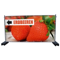 340 x 173 cm | Erdbeeren Bauzaunbanner (1933)