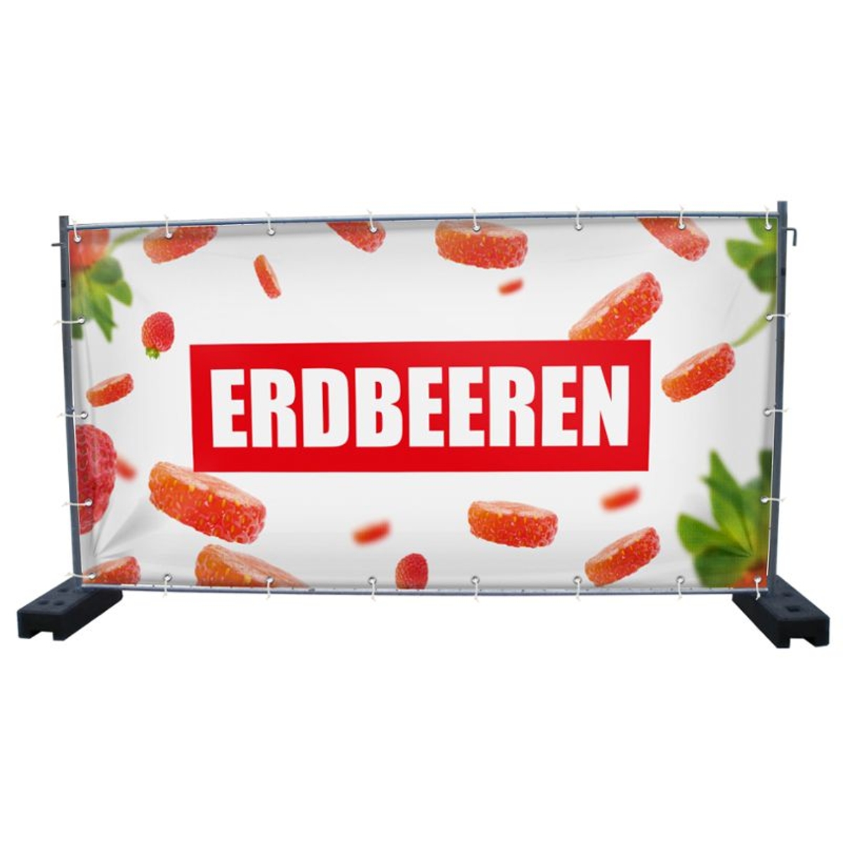 340 x 173 cm | Erdbeeren Bauzaunbanner (1934)