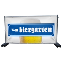 340 x 173 cm | Biergarten Bauzaunbanner (1478)