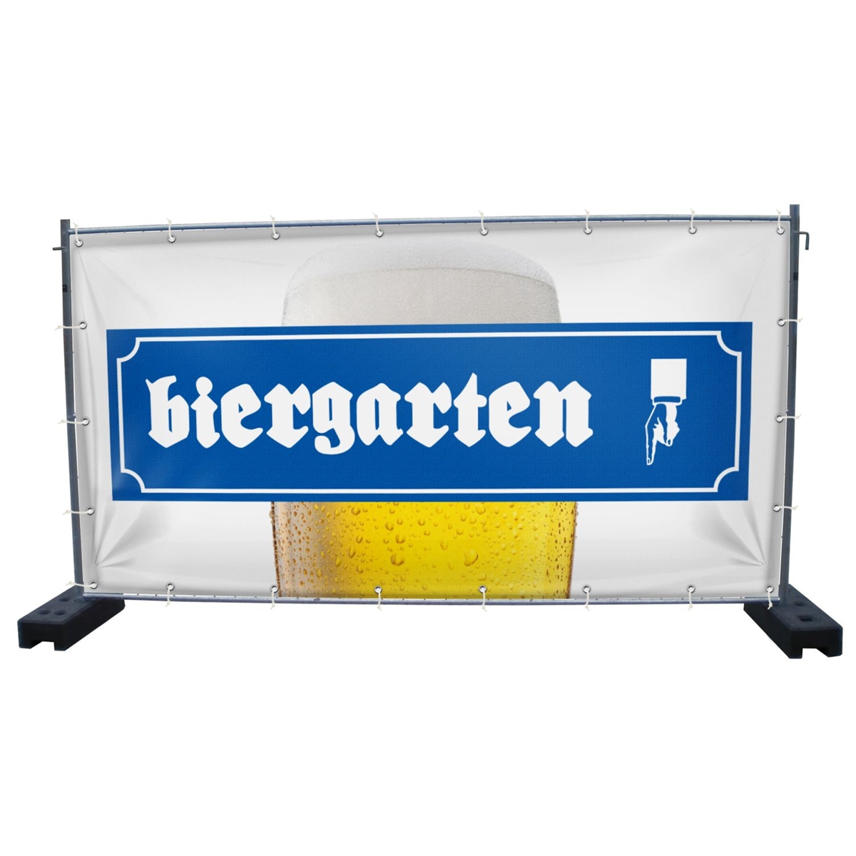 340 x 173 cm | Biergarten Bauzaunbanner (1478)