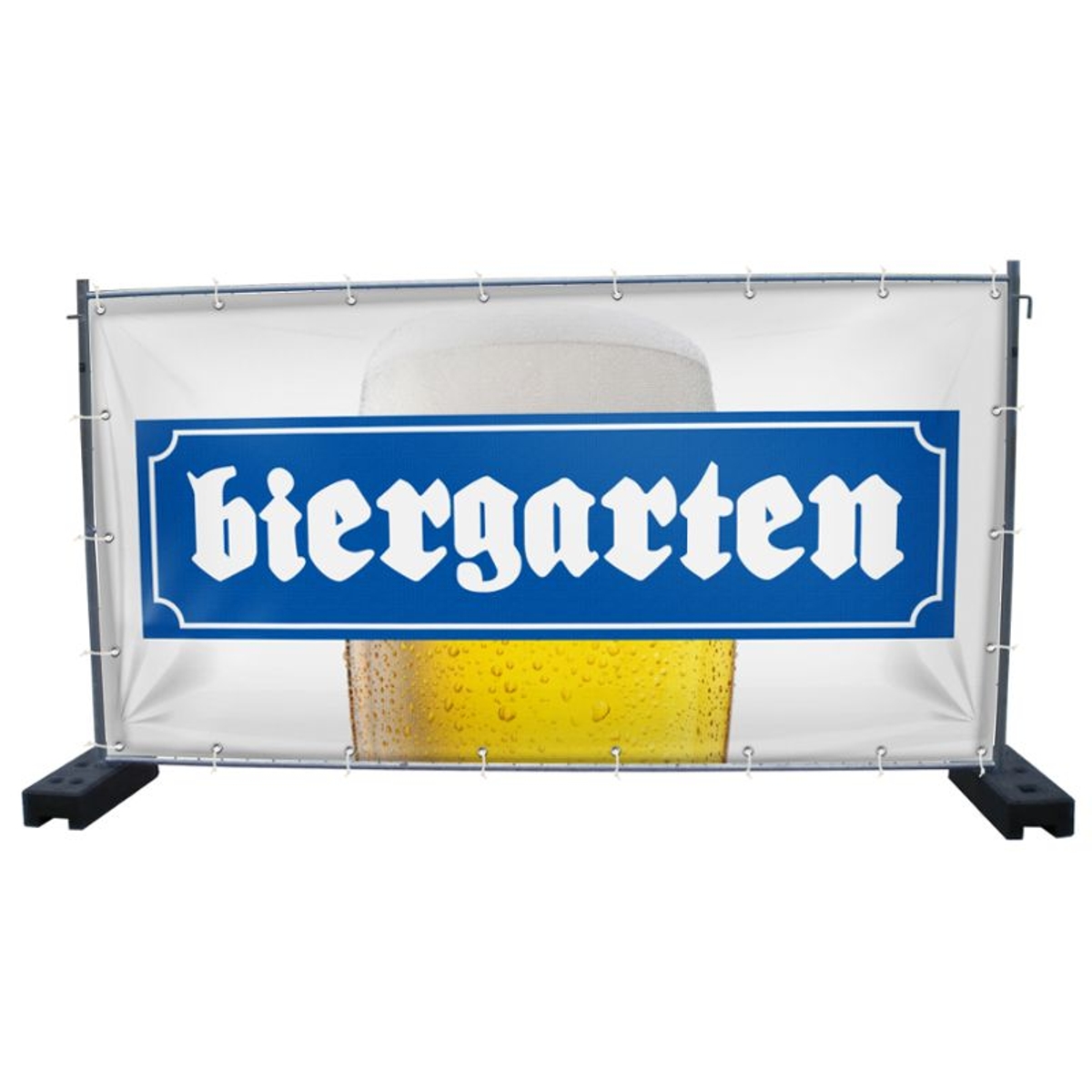 340 x 173 cm | Biergarten Bauzaunbanner (1478)