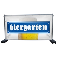 340 x 173 cm | Biergarten Bauzaunbanner (1478)