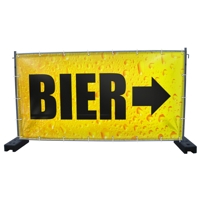 340 x 173 cm | Bier Bauzaunbanner (2065)