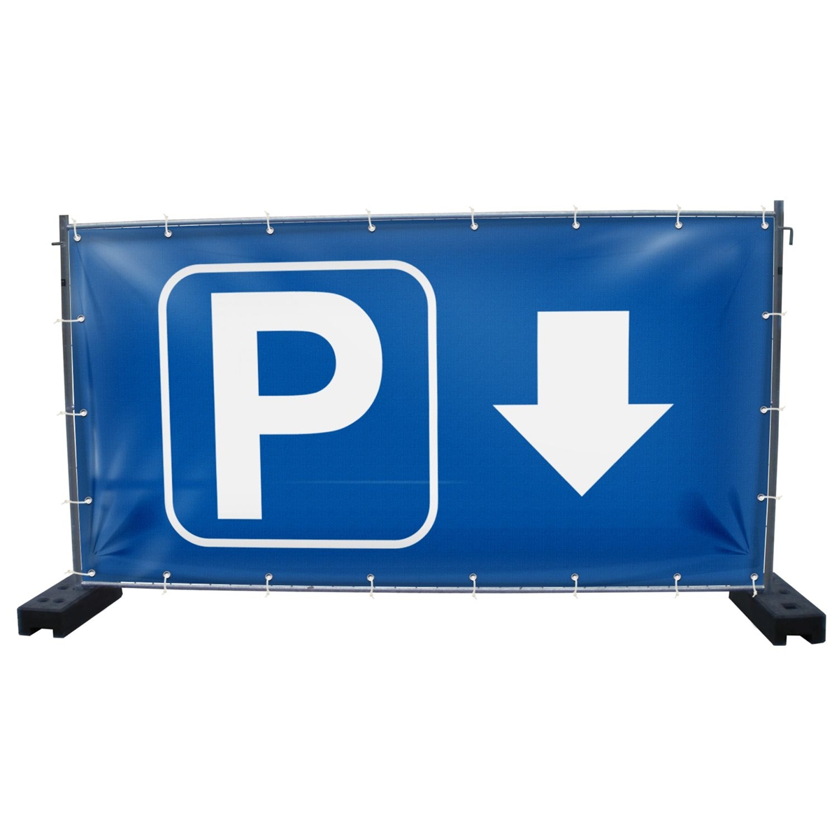 340 x 173 cm | Parkplatz Bauzaunbanner (1499)