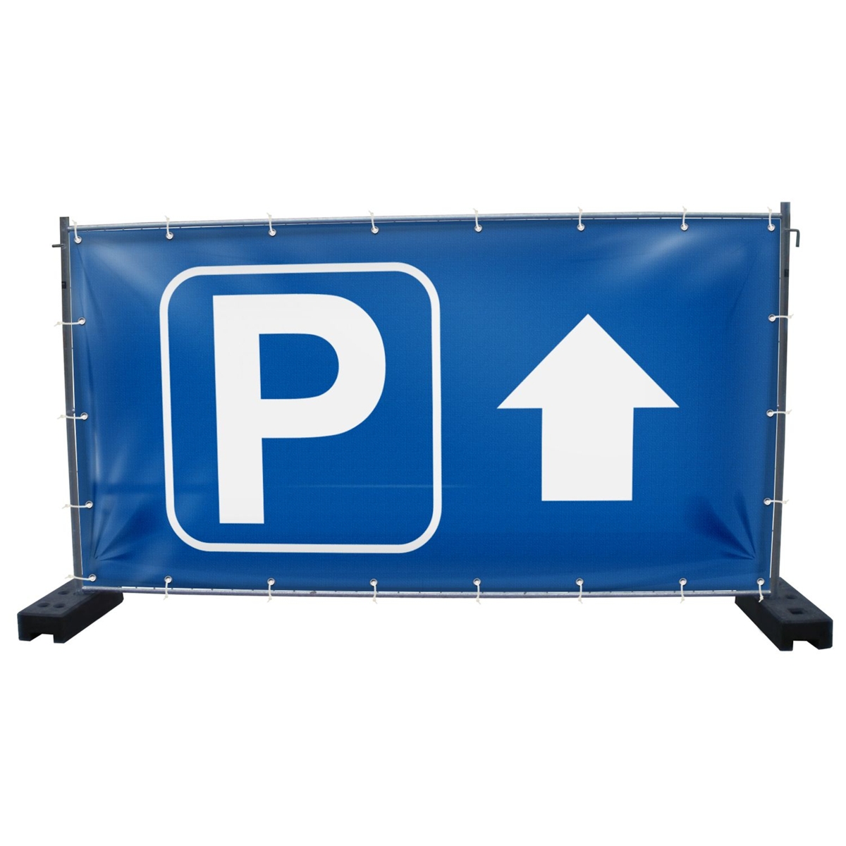 340 x 173 cm | Parkplatz Bauzaunbanner (1499)