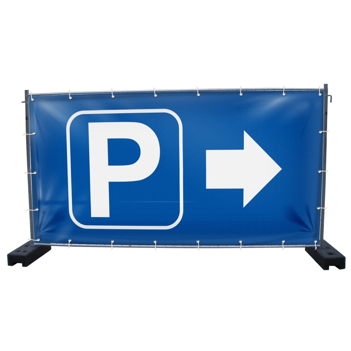 340 x 173 cm | Parkplatz Bauzaunbanner (1499)