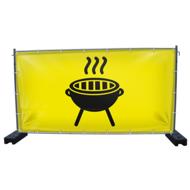 340 x 173 cm | BBQ & Grillplatz Bauzaunbanner (1444)