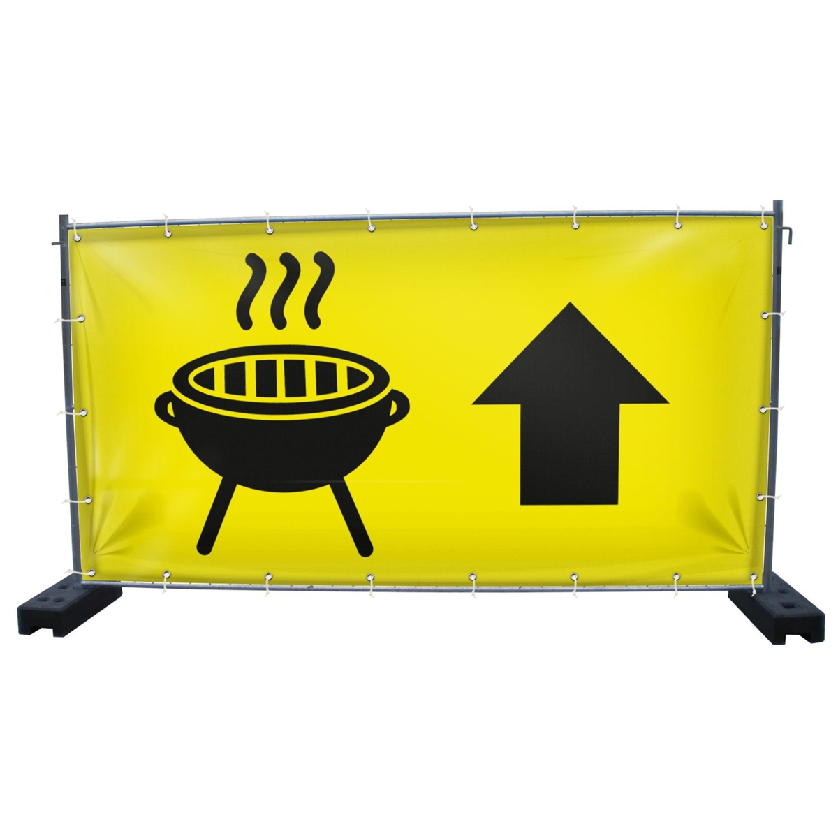 340 x 173 cm | BBQ & Grillplatz Bauzaunbanner (1444)