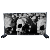 340 x 173 cm | Totenkopf Bauzaunbanner (2091)