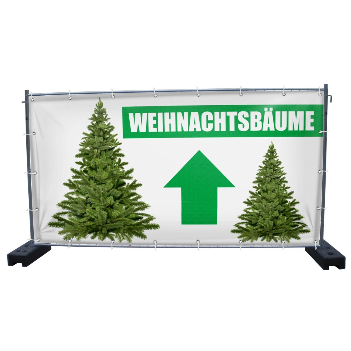 340 x 173 cm | Weihnachtsbaumverkauf Bauzaunbanner (2144)