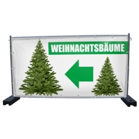 340 x 173 cm | Weihnachtsbaumverkauf Bauzaunbanner (2144)