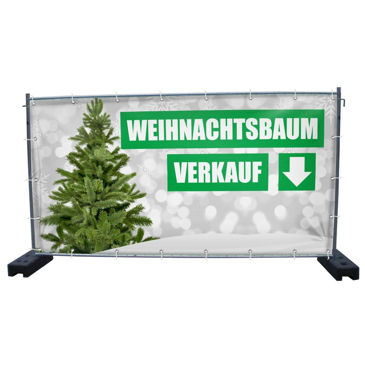 340 x 173 cm | Weihnachtsbaumverkauf Bauzaunbanner (2141)