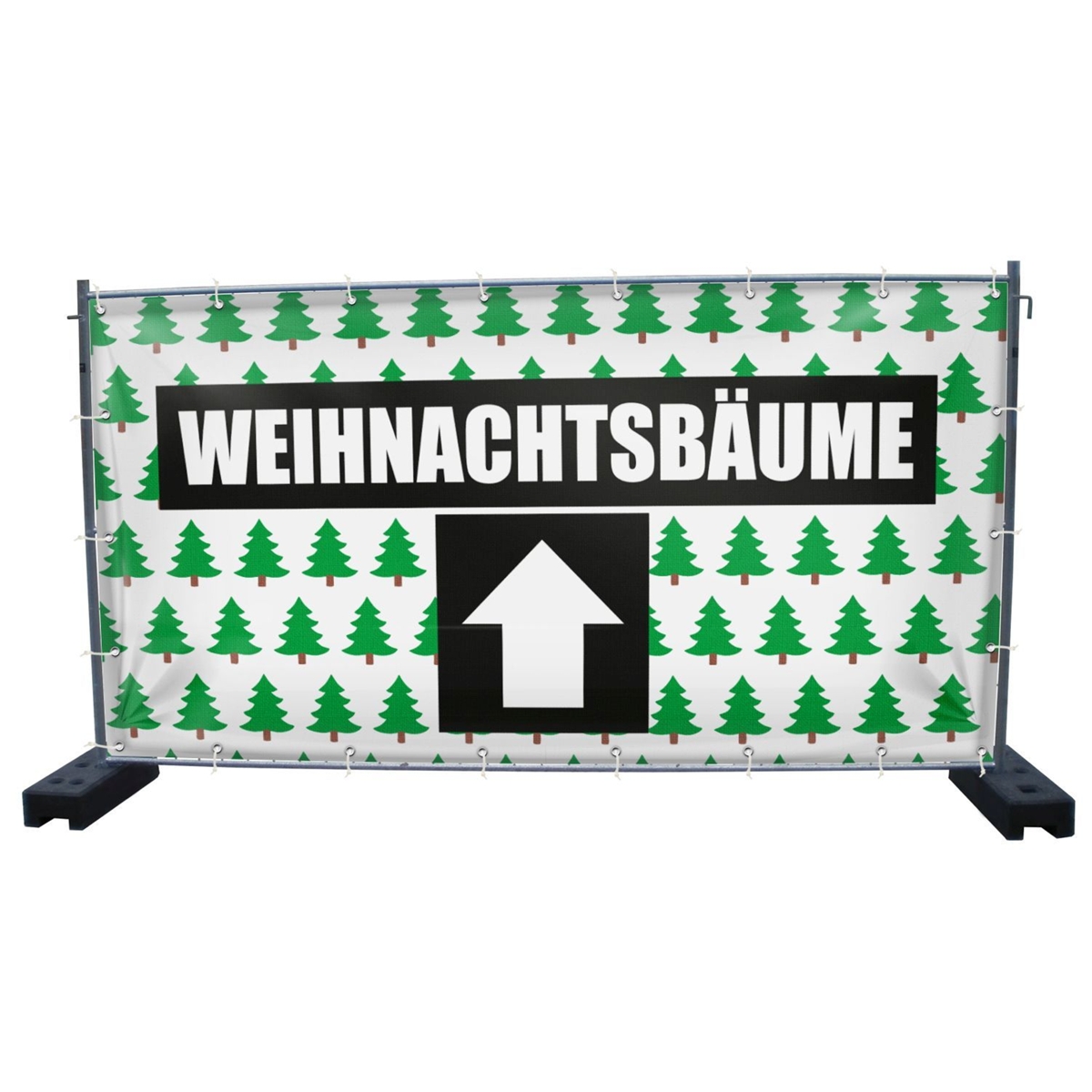 340 x 173 cm | Weihnachtsbaumverkauf Bauzaunbanner (2143)