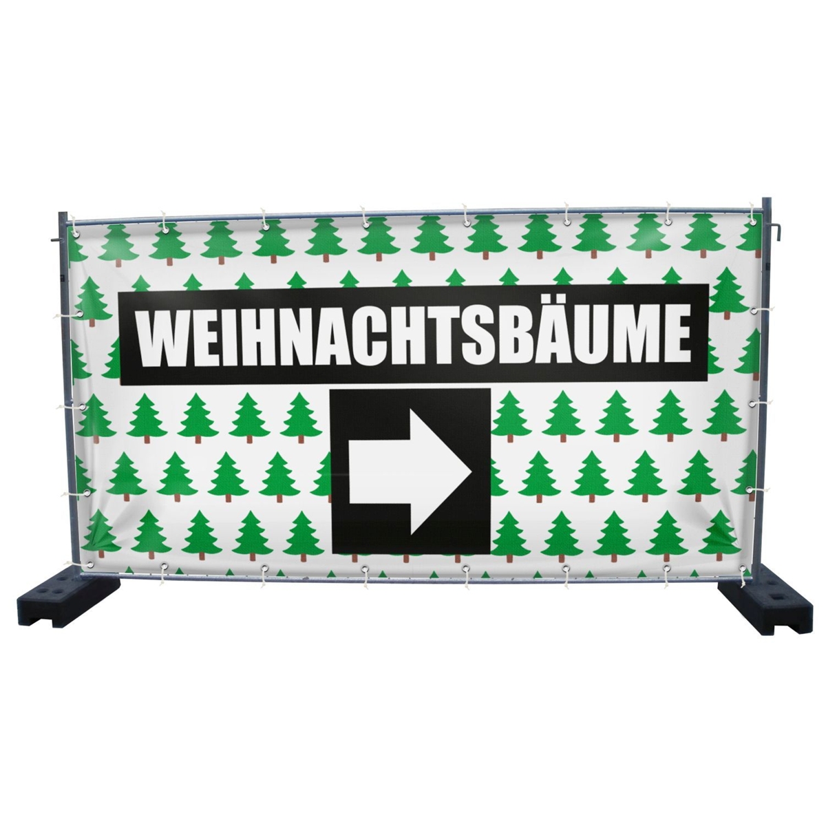 340 x 173 cm | Weihnachtsbaumverkauf Bauzaunbanner (2143)