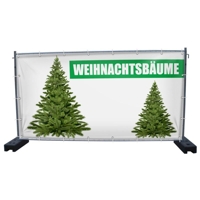 340 x 173 cm | Weihnachtsbaumverkauf Bauzaunbanner (2144)