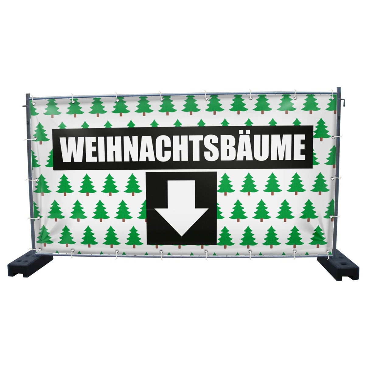 340 x 173 cm | Weihnachtsbaumverkauf Bauzaunbanner (2143)