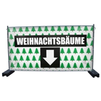 340 x 173 cm | Weihnachtsbaumverkauf Bauzaunbanner (2143)