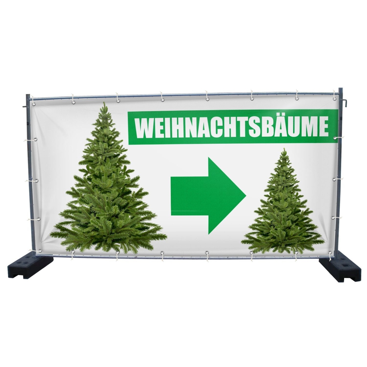 340 x 173 cm | Weihnachtsbaumverkauf Bauzaunbanner (2144)