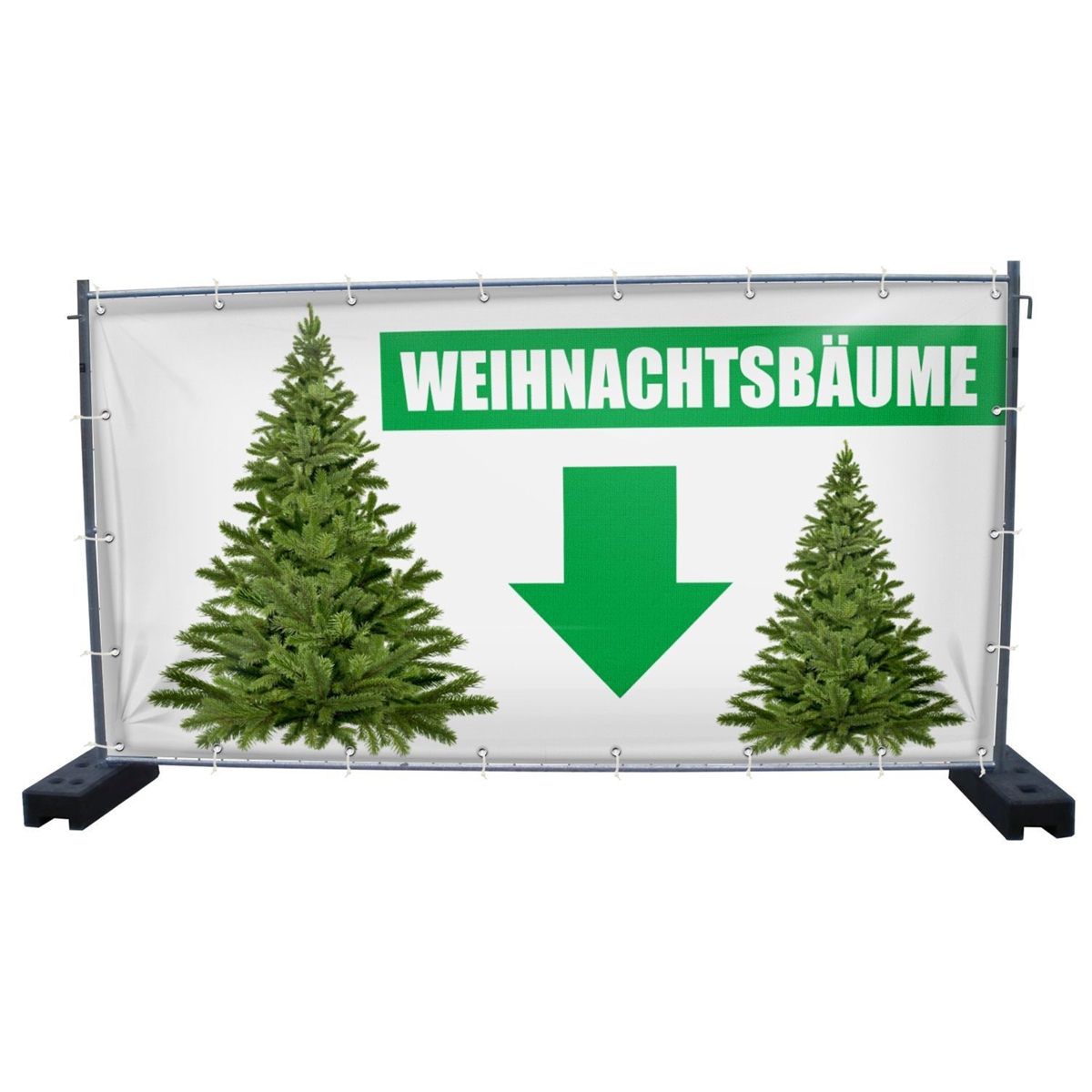 340 x 173 cm | Weihnachtsbaumverkauf Bauzaunbanner (2144)