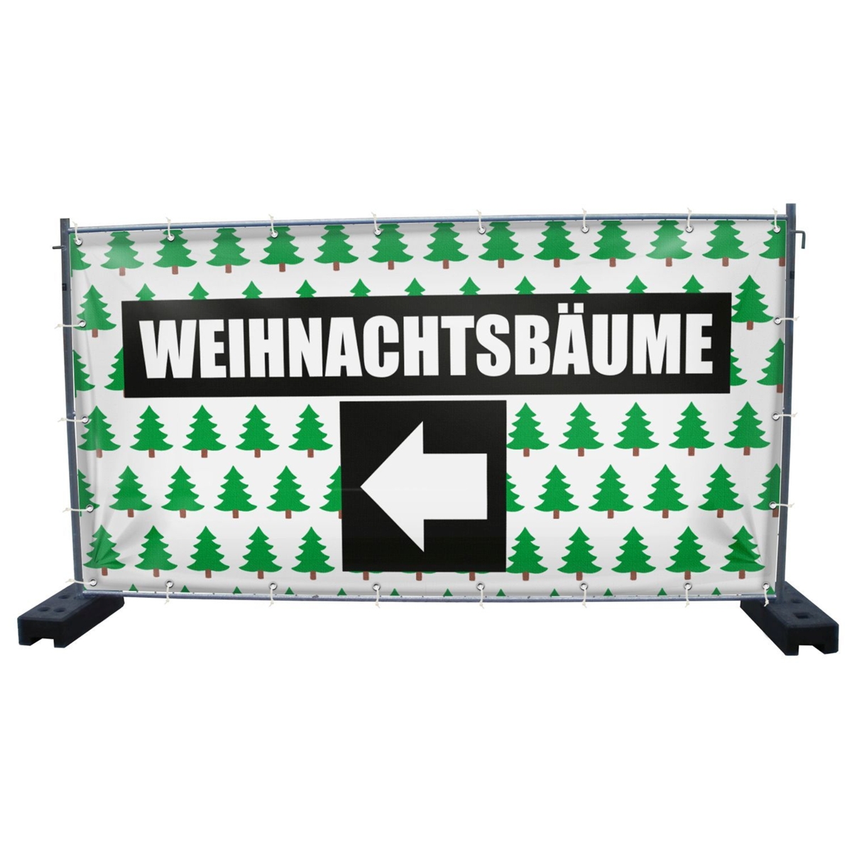 340 x 173 cm | Weihnachtsbaumverkauf Bauzaunbanner (2143)