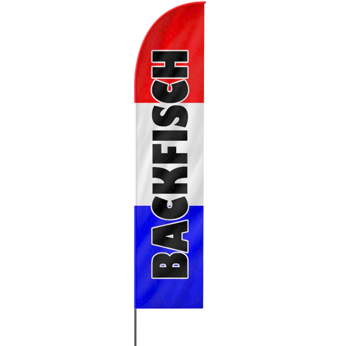 Straight | Backfisch Beachflag (2374)