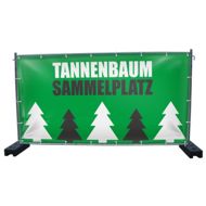 340 x 173 cm | Tannenbaum Sammelplatz Bauzaunbanner (2804)