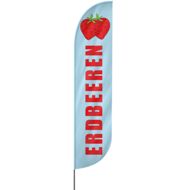 Convex | Erdbeeren Beachflag, Motiv, verschiedene Größen, V2