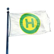 Haltestelle Hissflagge, Fahne im Wunschformat