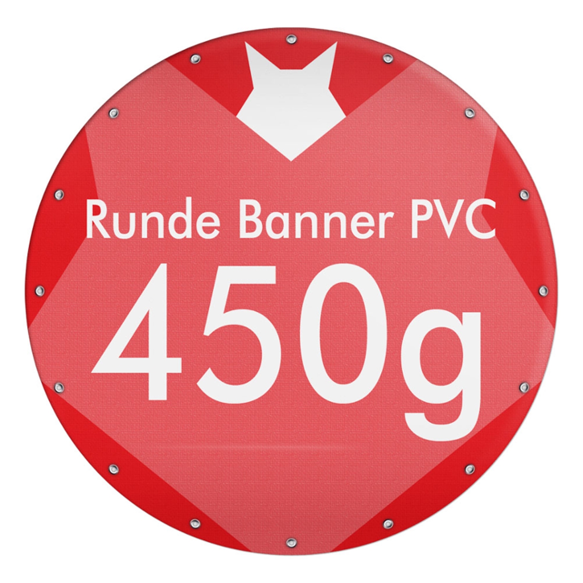 Runde Banner selbst gestalten, PVC Frontlit Standard