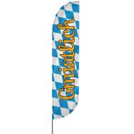 Convex | Gmiatlich, Oktoberfest Beachflag, blau weiß, verschiedene Größen, V1