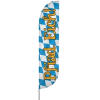 Convex | Pfiad Eich, Oktoberfest Beachflag, blau weiß, verschiedene Größen, V1