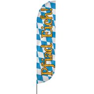 Convex | Pfiad Eich, Oktoberfest Beachflag, blau weiß, verschiedene Größen, V1