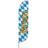 Convex | Brezn, Oktoberfest Beachflag, blau weiß, verschiedene Größen, V1