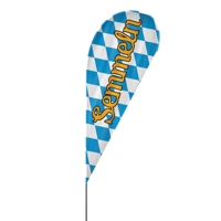 Drop | Semmeln, Oktoberfest Beachflag, blau weiß, verschiedene Größen, V1