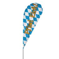 Drop | Pfiad Eich, Oktoberfest Beachflag, blau weiß, verschiedene Größen, V1