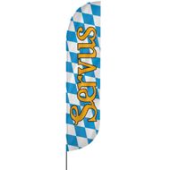 Convex | Servus, Oktoberfest Beachflag, blau weiß, verschiedene Größen, V1