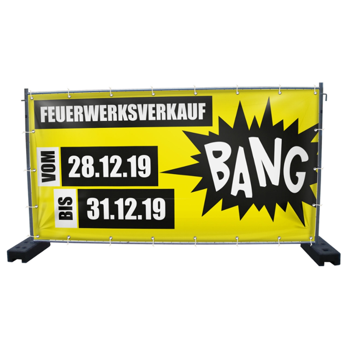 340 x 173 cm | Feuerwerksverkauf Bauzaunbanner (2164)