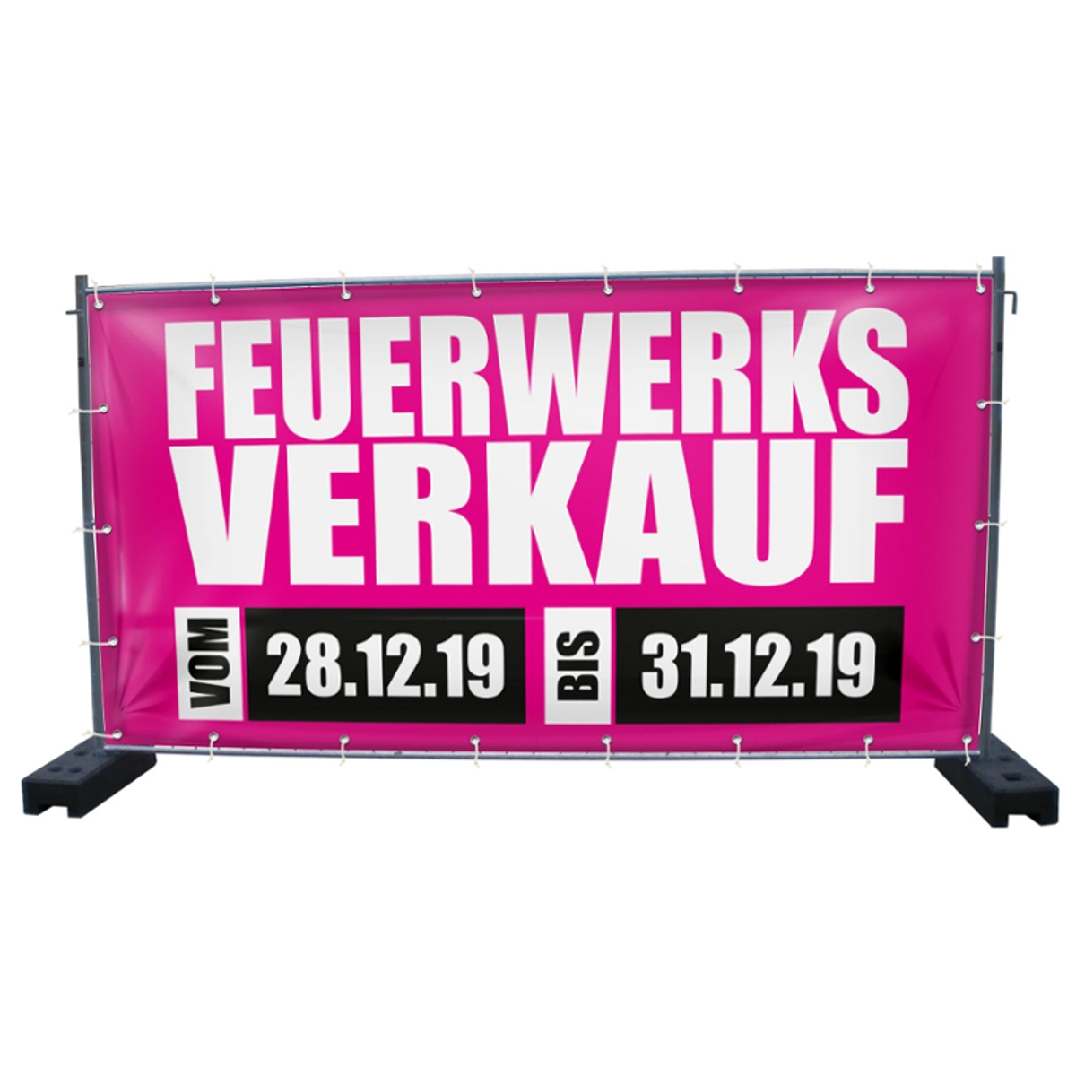 340 x 173 cm | Feuerwerksverkauf Bauzaunbanner (2174)