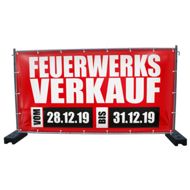 340 x 173 cm | Feuerwerksverkauf Bauzaunbanner (2171)
