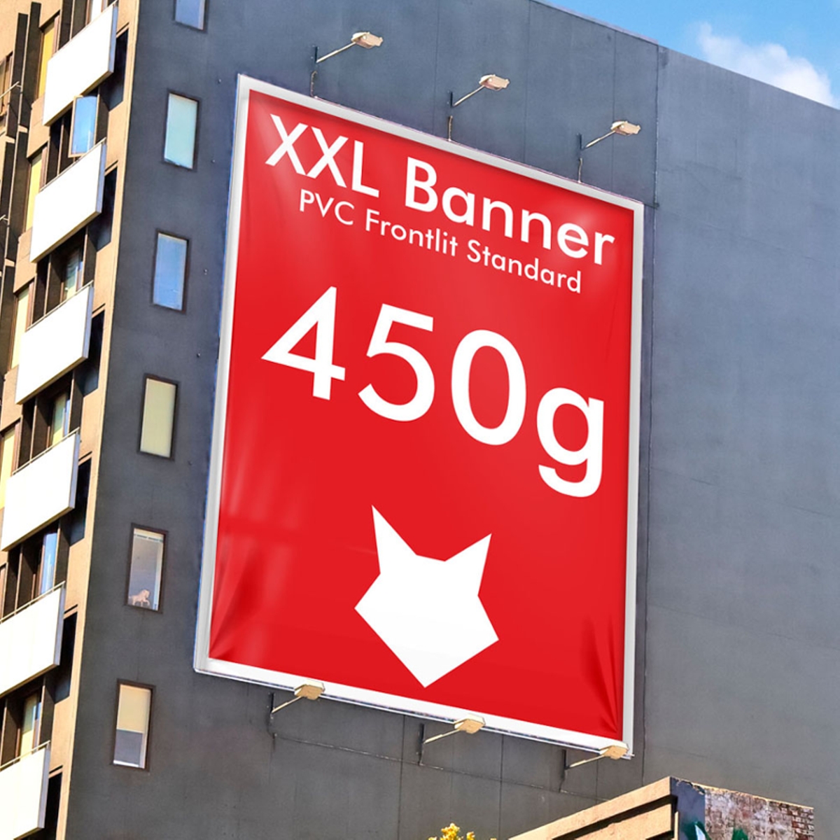 XXL Banner selbst gestalten, PVC Frontlit Standard