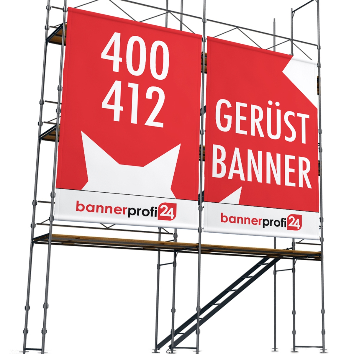 400 x 412 cm | Baugerüstbanner selbst gestalten, PVC, Mesh