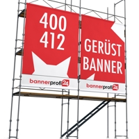 400 x 412 cm | Baugerüstbanner selbst gestalten, PVC, Mesh