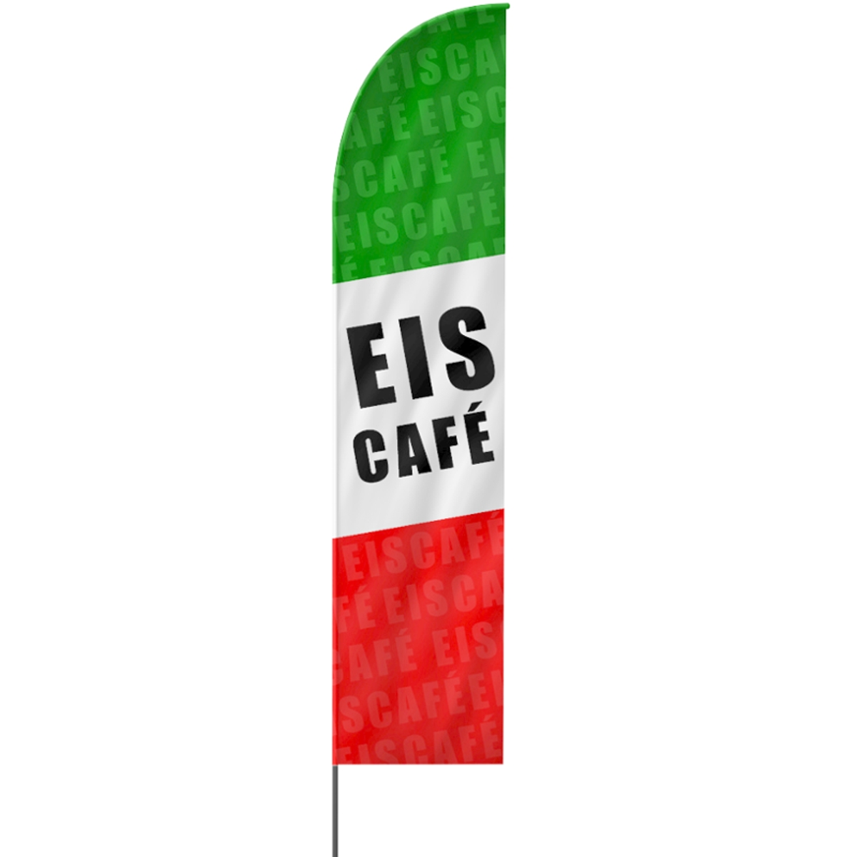 Straight | Eis Café Beachflag (3187)