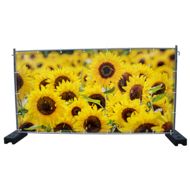 340 x 173 cm | Sonnenblumen Bauzaunbanner, M6