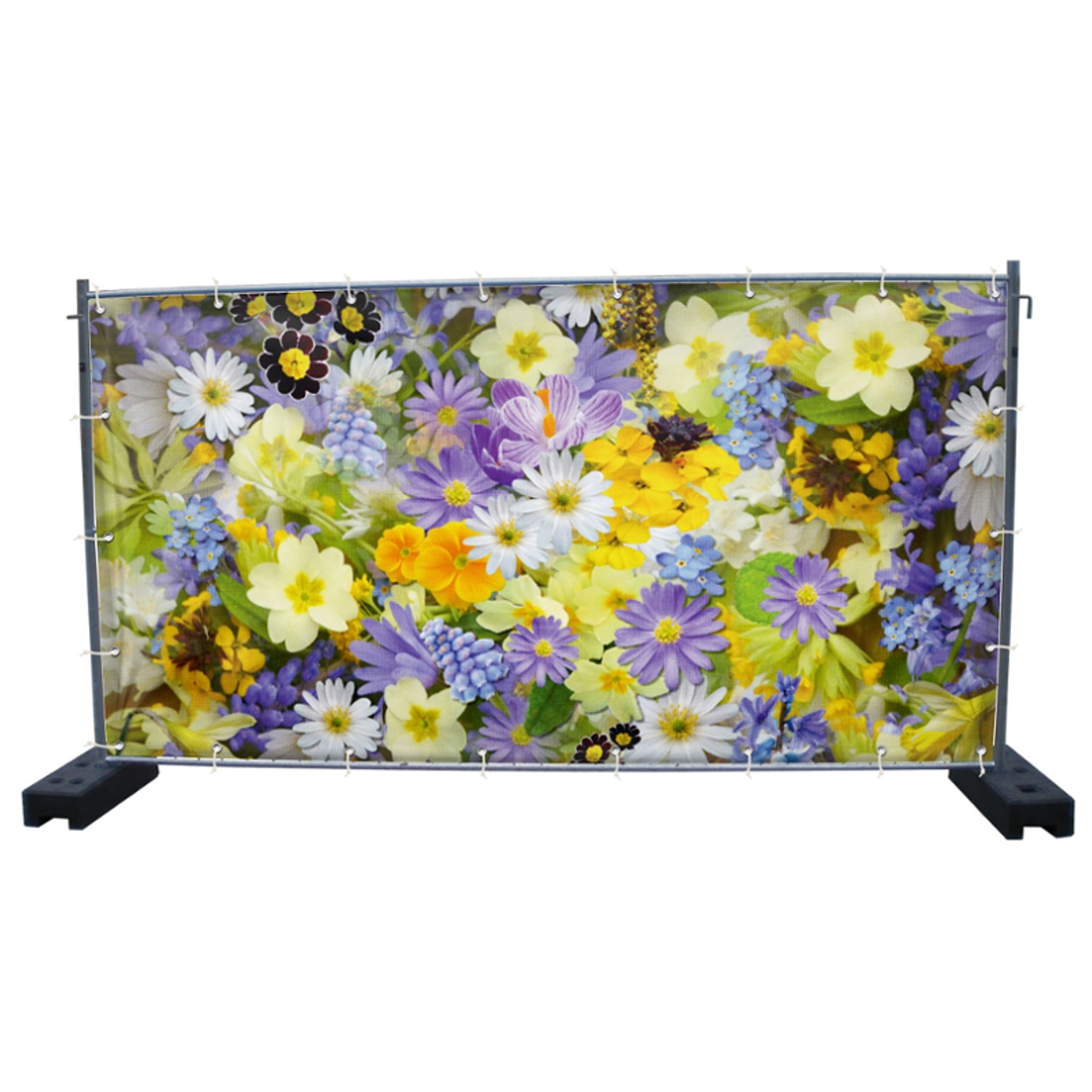 340 x 173 cm | Blumen Bauzaunbanner (3223)